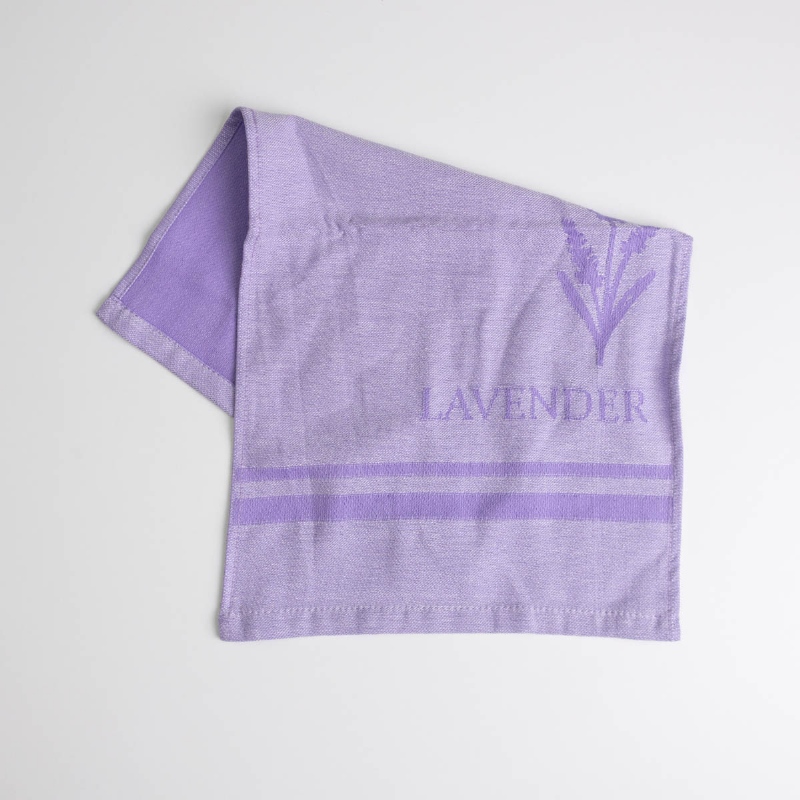 Рушник кухонний Lavender 30x50 см пестротканий 260 г/м2 100% бавовна GM Textile (Лавандовий)